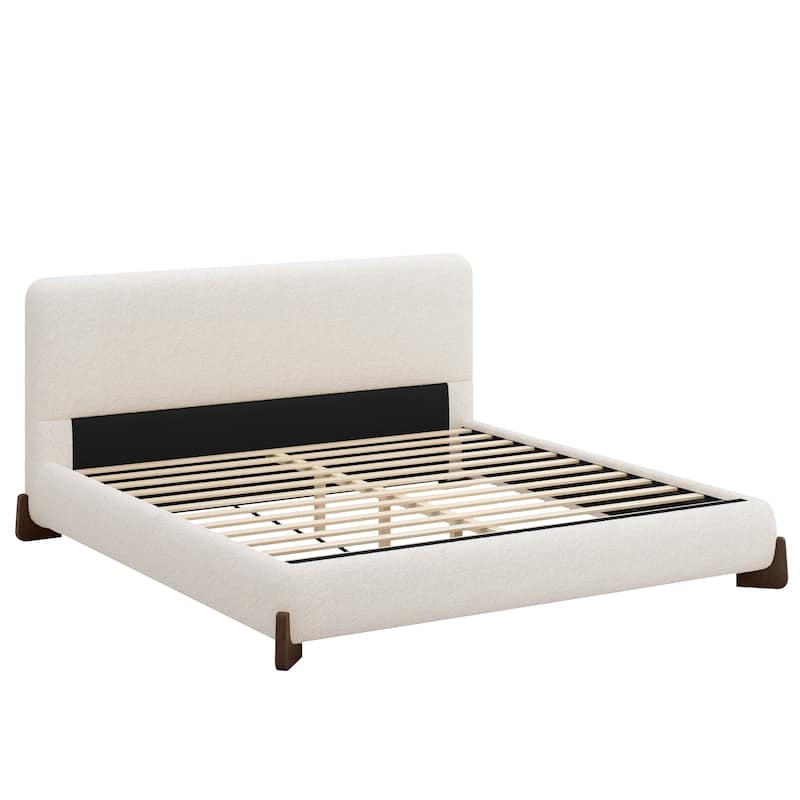Christopher Knight Home Full/Queen/King Size Boucle Upholstered Platform Bed