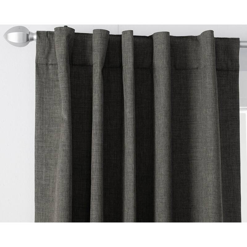Miller Curtains WAKEFIELD Hidden Back Tab Blackout Panel