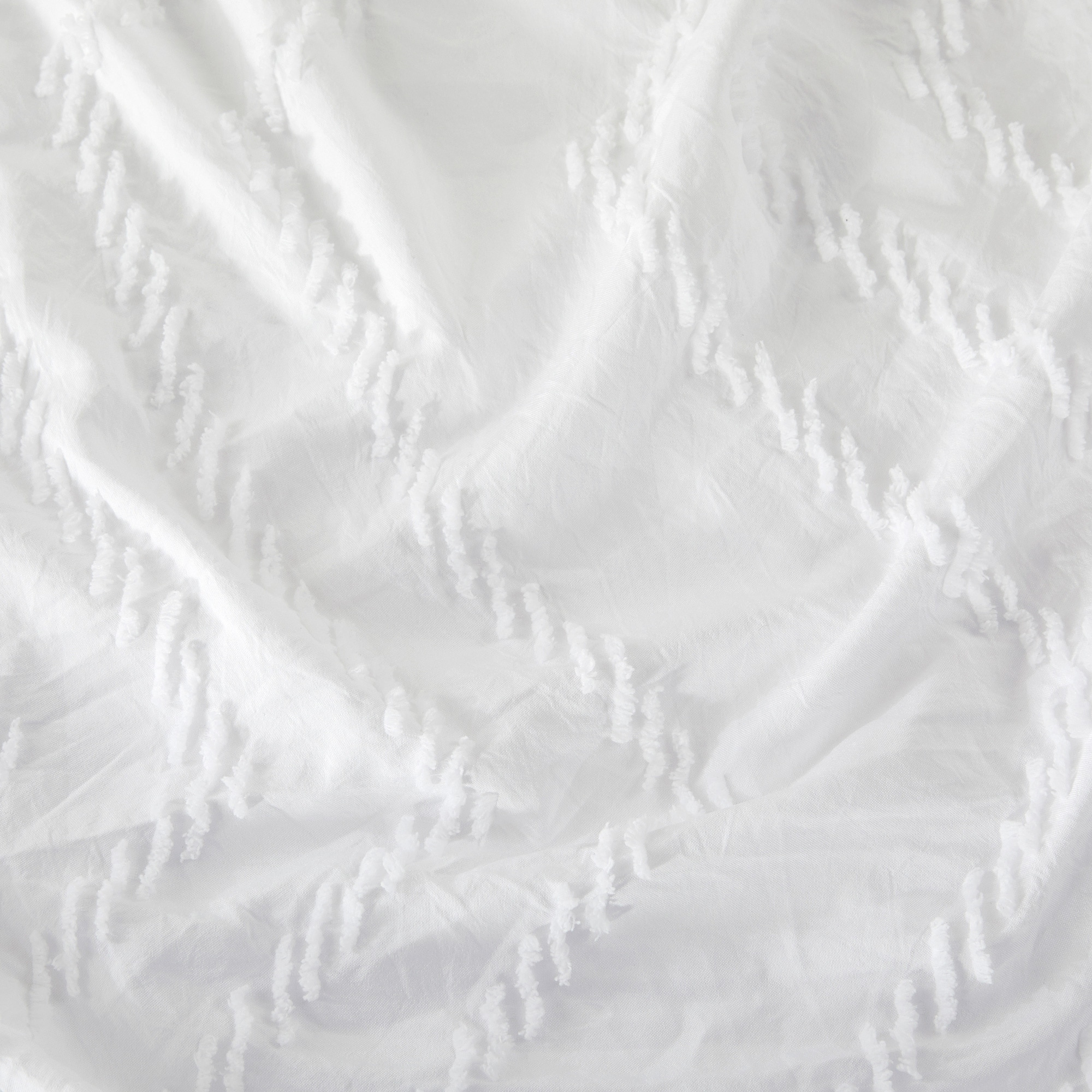 Tufted Clipped Jacquard Geometric Oversized Duvet Cover & - Picture 126 of 127