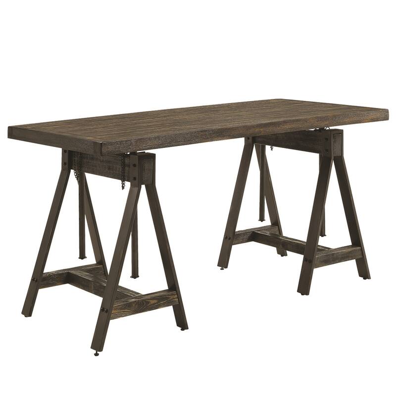 Rustic Industrial Design Home Office Adjustable Desk