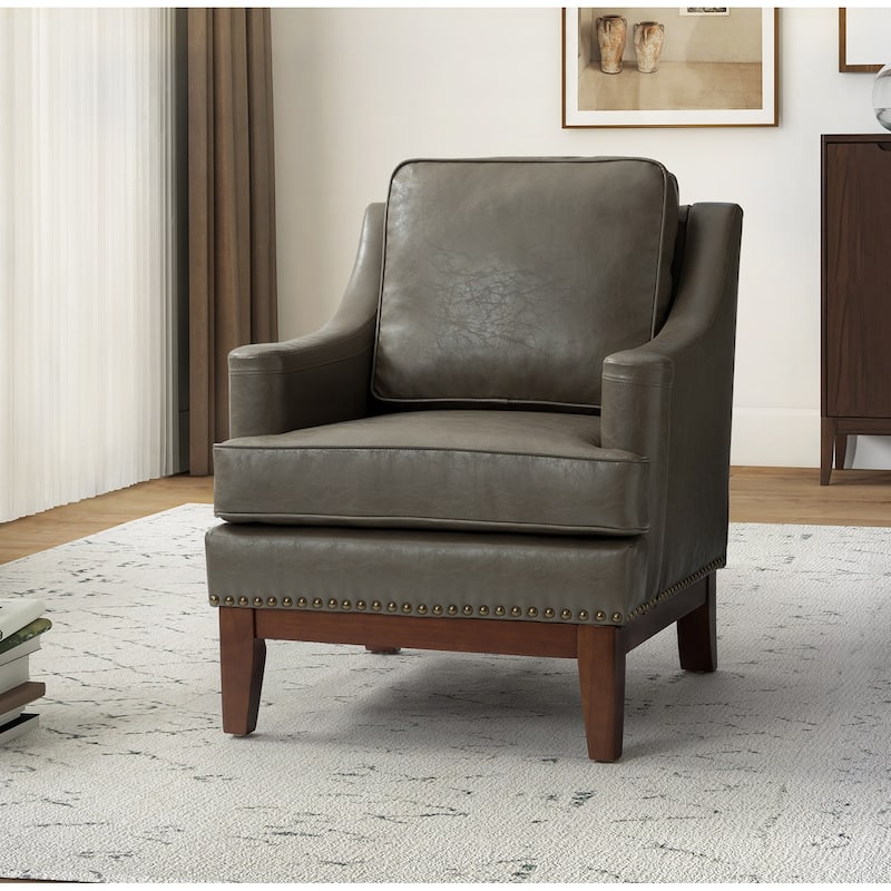 Etienne Comfy Living Room Armchair with Apron Design by HULALA HOME