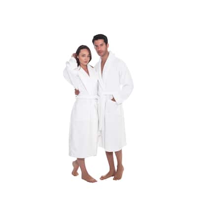 Ozan Premium Home Chevron Luxury Collection 100% Turkish Cotton Unisex Bathrobe