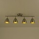 preview thumbnail 13 of 12, Contemporary 4-Light Adjustable Arm Track Light Semi-flush Mount - 31.9 in