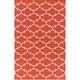 preview thumbnail 21 of 38, Flatweave Colne Moroccan Trellis Cotton Area Rug Coral - 8' x 10' - Rectangle