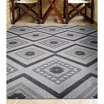 Ravine Wonderment Gray Indoor/Outdoor Area Rug