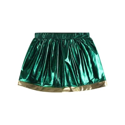 Lil Cactus Green and Gold Mardi Gras Skort