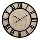 preview thumbnail 2 of 6, La Crosse Clock 404-3450A 19.7-Inch Harper Wood Quartz Wall Clock