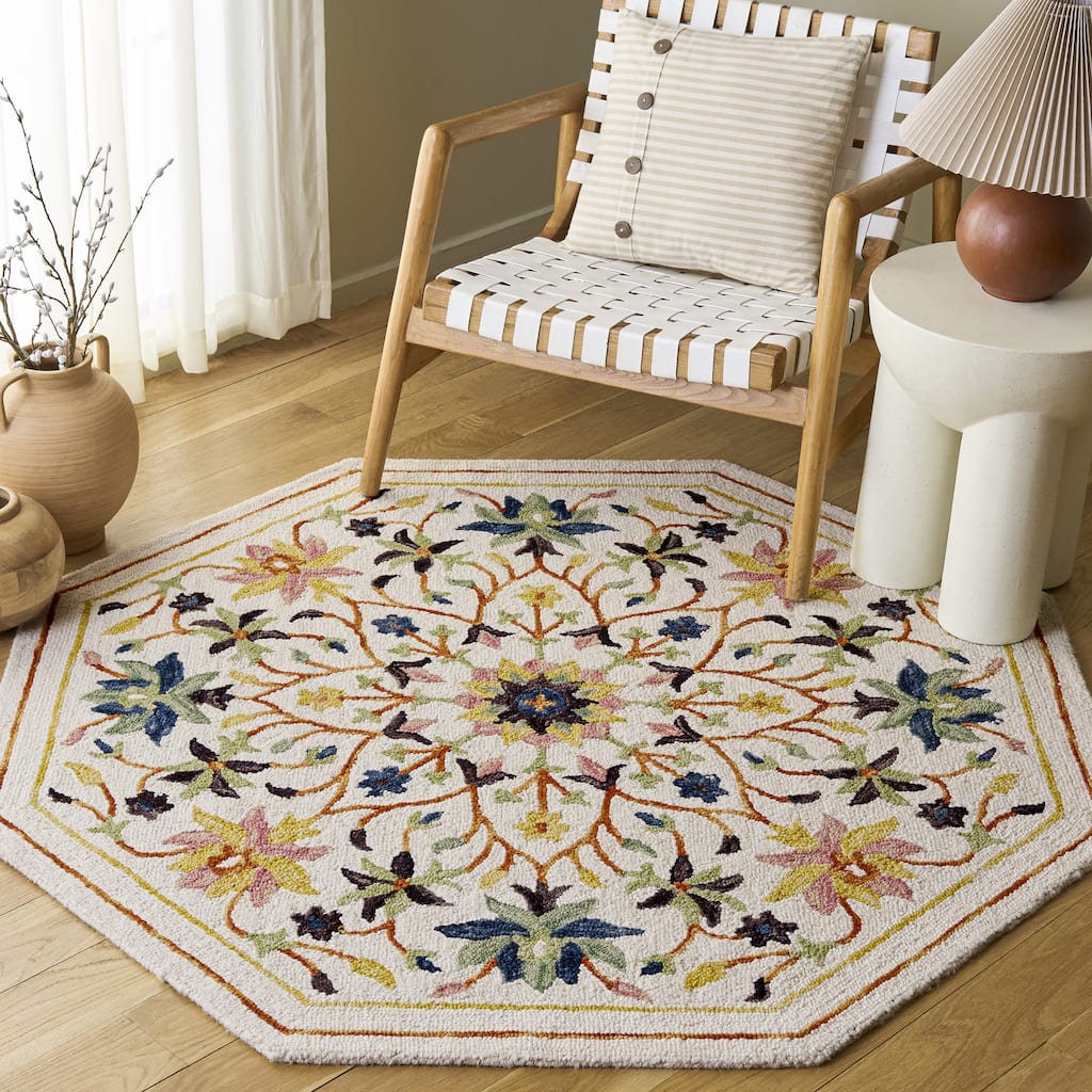 SAFAVIEH Handmade Jardin Isilda Floral Wool Area Rug