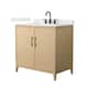 Option White Oak / Giotto Quartz Top / Matte Black