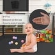 preview thumbnail 5 of 4, Infant 50"x50" 4-Panel Baby Playpen Foldable Playard with Basketball Hoop Black