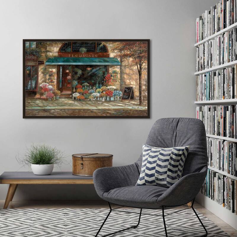 "Fleuriste Revisited" by Ruane Manning Print on Floating Canvas