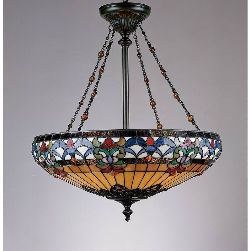 Belle Fleur 4-Light Pendant in Vintage Bronze