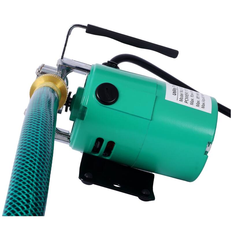 330 Gallon Per Hour Portable Electric Utility Pump w/ Switch and Hose