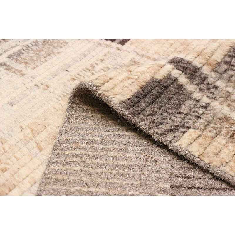 ECARPETGALLERY Hand-knotted Tangier Ivory Wool Rug - 8'0 x 9'10