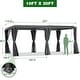 preview thumbnail 70 of 188, EROMMY Outdoor Louvered Pergola Gazebo with Adjustable Aluminum Rainproof Roof