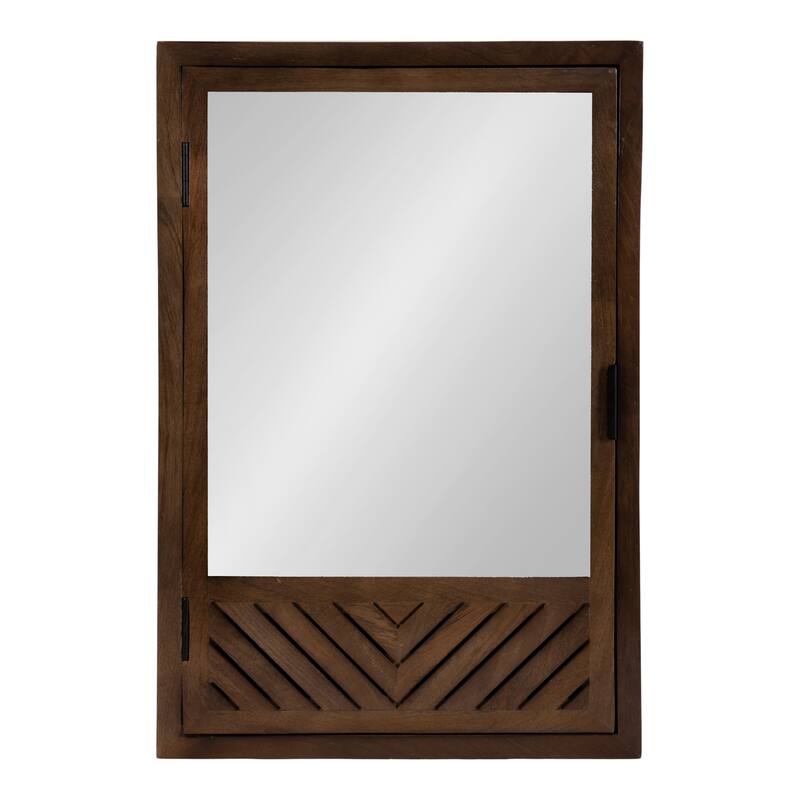 Kate and Laurel Mezzeta Bathroom Cabinet with Mirror