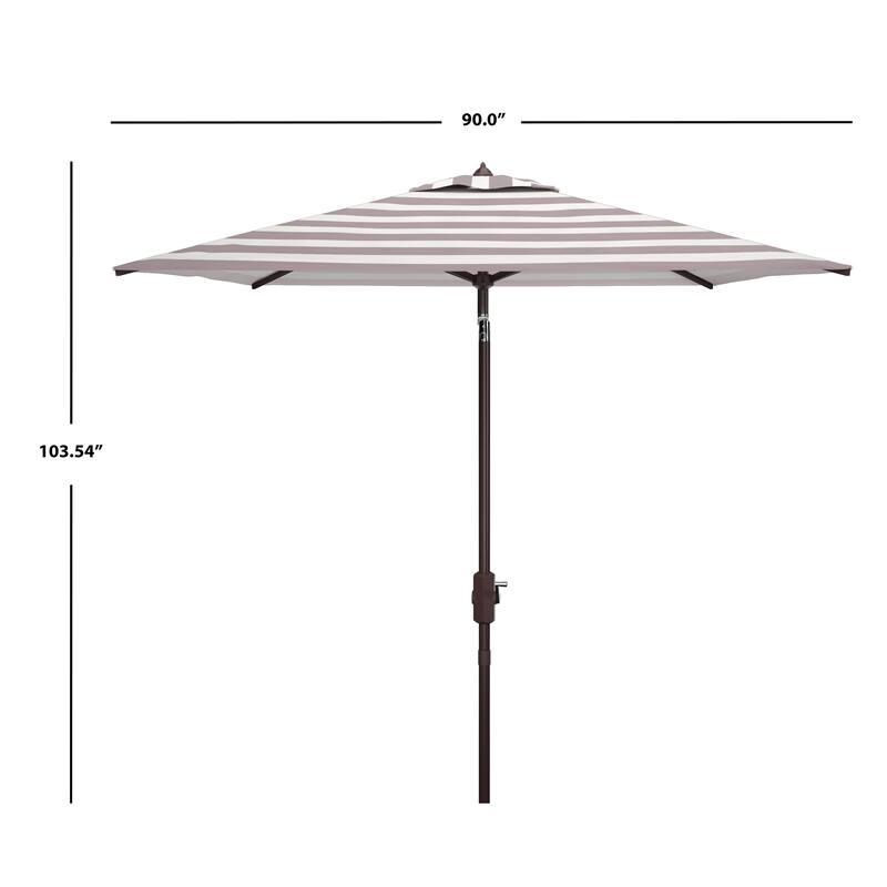 SAFAVIEH Outdoor Anabelle Fashion Line 7.5 Ft Square Umbrella, Base Not Included