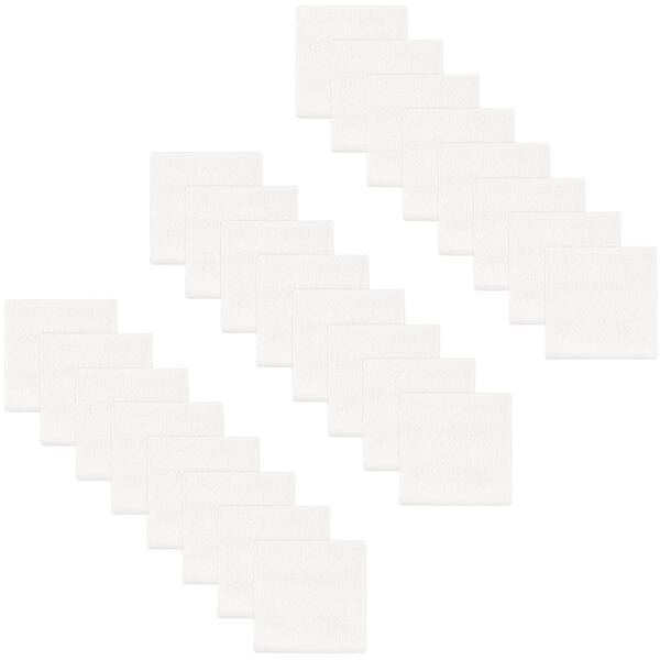 slide 1 of 1, Hudson Baby Infant Unisex Cotton Bundle Washcloths, Basic White 24-Pack, 12X12 In - Basic White 24-Pack - 12x12 inches 12x12 inches - Basic White 24-Pack