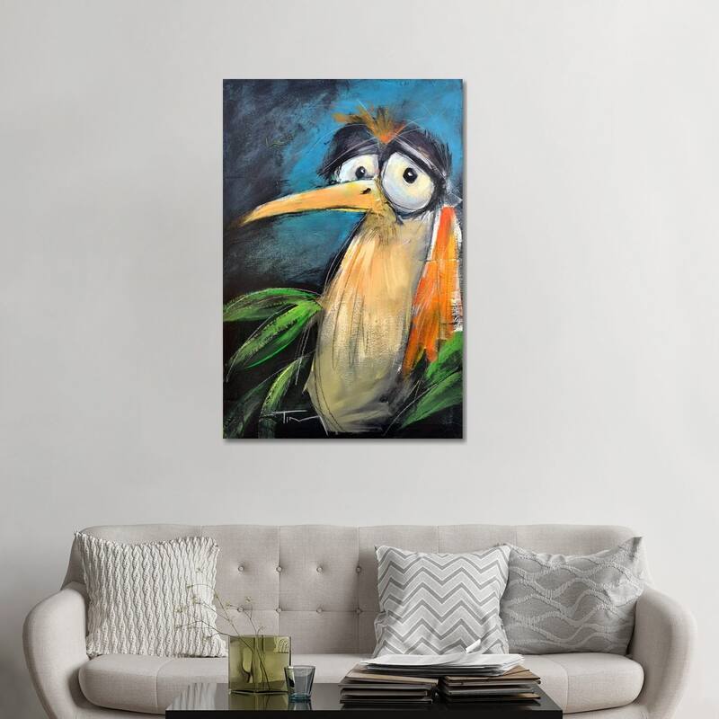 iCanvas "Larry Looks Lonely" by Tim Nyberg Canvas Print - 48x32x1.5