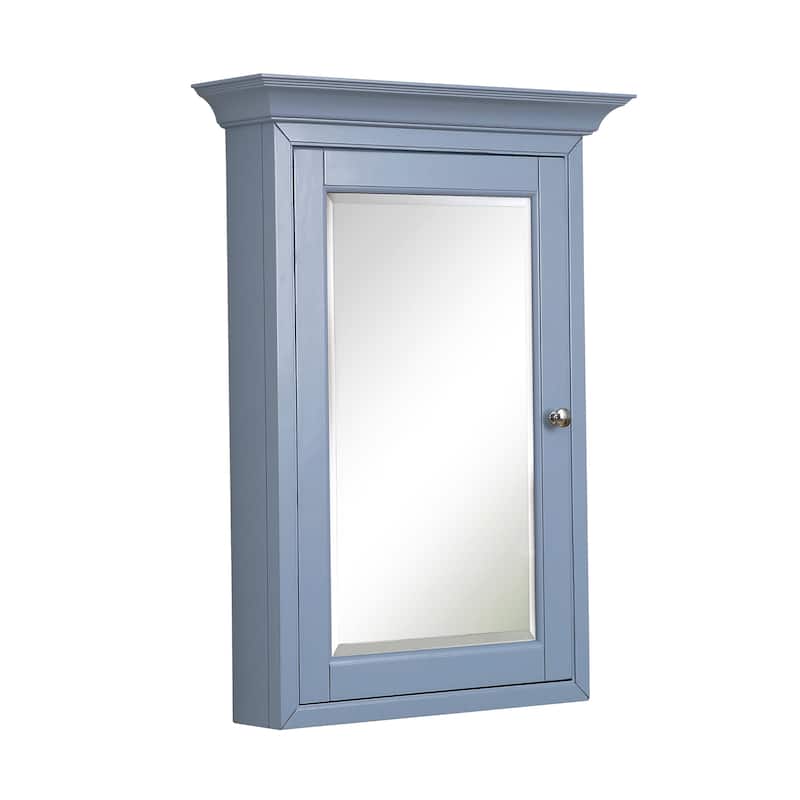 KitchenBathCollection Newport Wall-Mounted Medicine Cabinet - Powder Blue