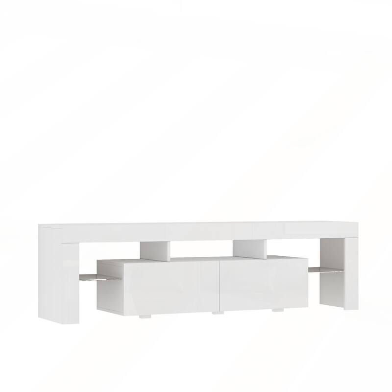 High gloss TV Stand with LED Lights