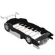 preview thumbnail 3 of 10, Twin Size Race Car-Shaped Platform Bed with Wheels