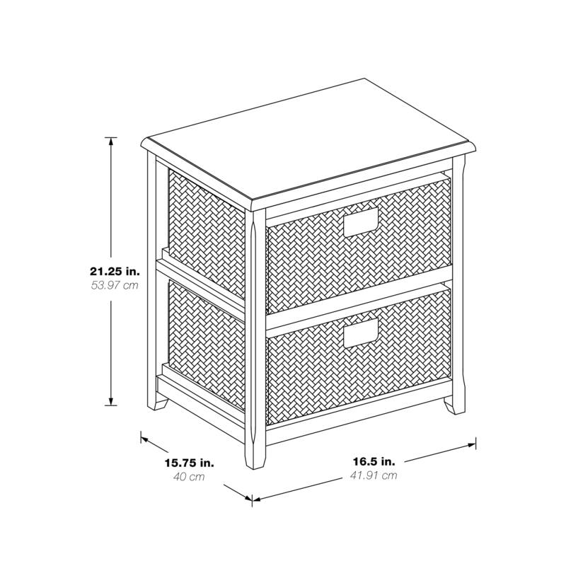 The Gray Barn Stormy Roost Two Drawer Storage Unit