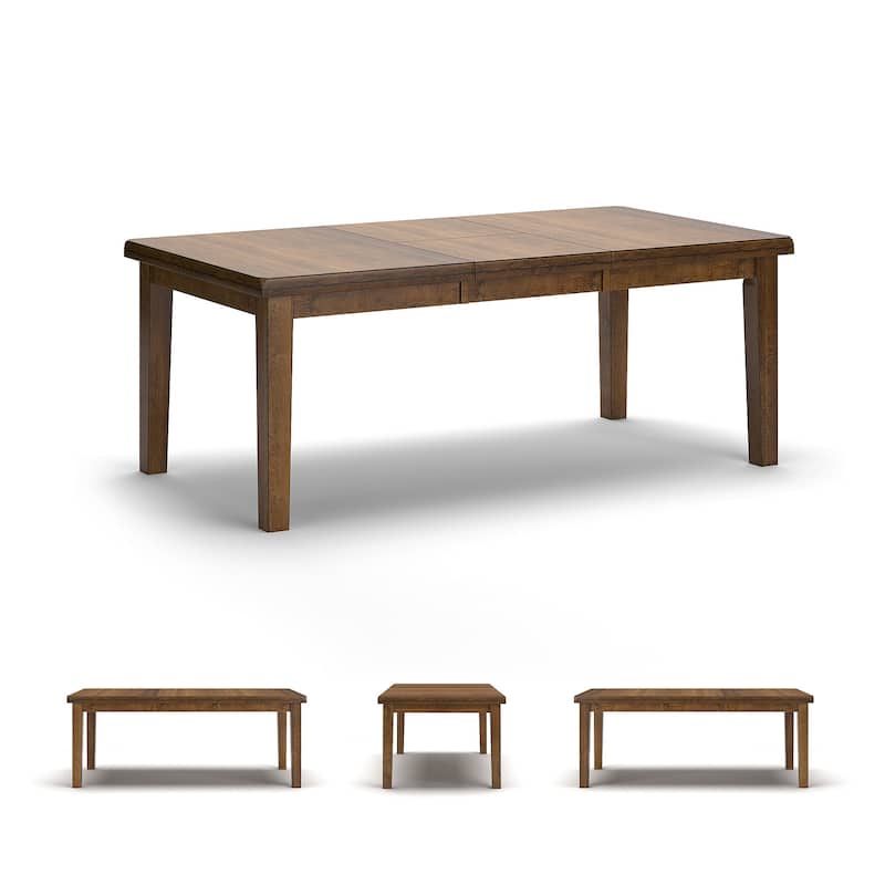 Ralene Rectangular Butterfly Extension Dining Table - 42" W x 78.13" D x 30" H