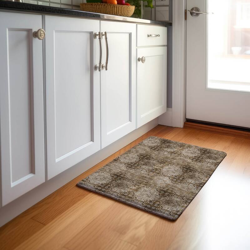 Premium Washable Super Soft Boho Modern Mayfield Rug - Taupe - 1' 8" x 2' 6" - Rectangle
