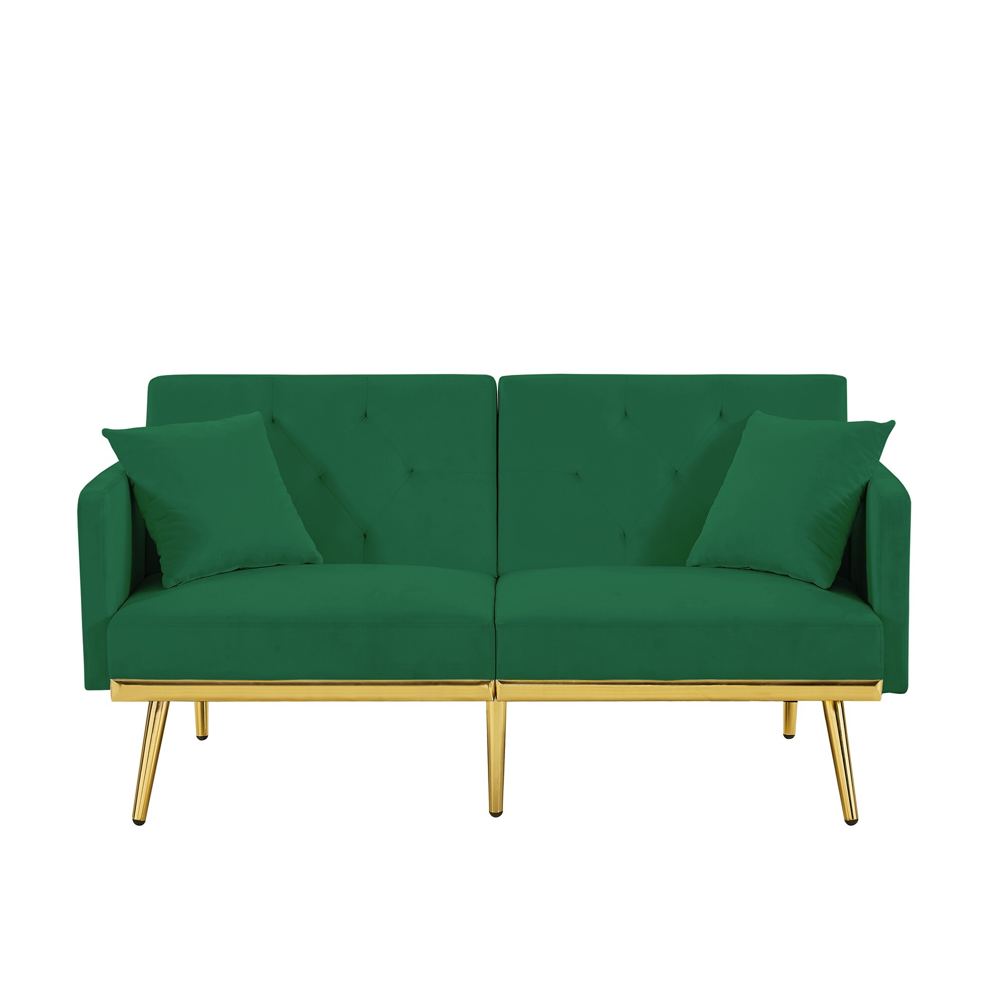 Mid century store modern loveseat sleeper