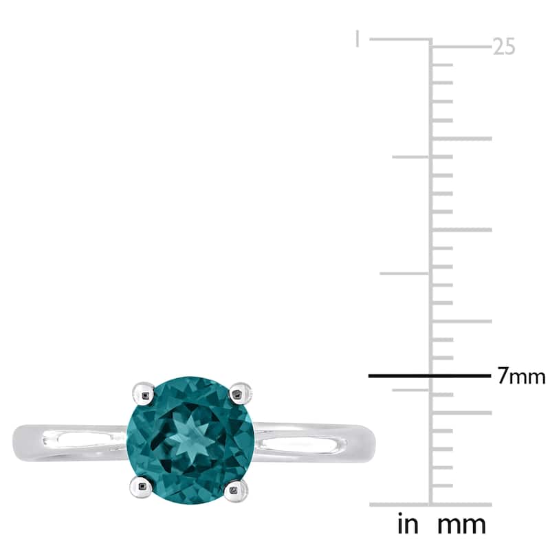 Miadora 1 5/8ct TGW Zambia Created Alexandrite Solitaire Ring Sterling Silver