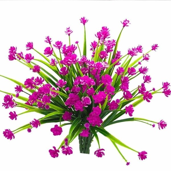 Shop Dus Artificial Fake Flowers 6 Bundles Outdoor Uv