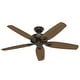 preview thumbnail 2 of 22, Hunter 52" Builder Elite Outdoor Ceiling Fan with Pull Chain, Damp Rated - Traditional