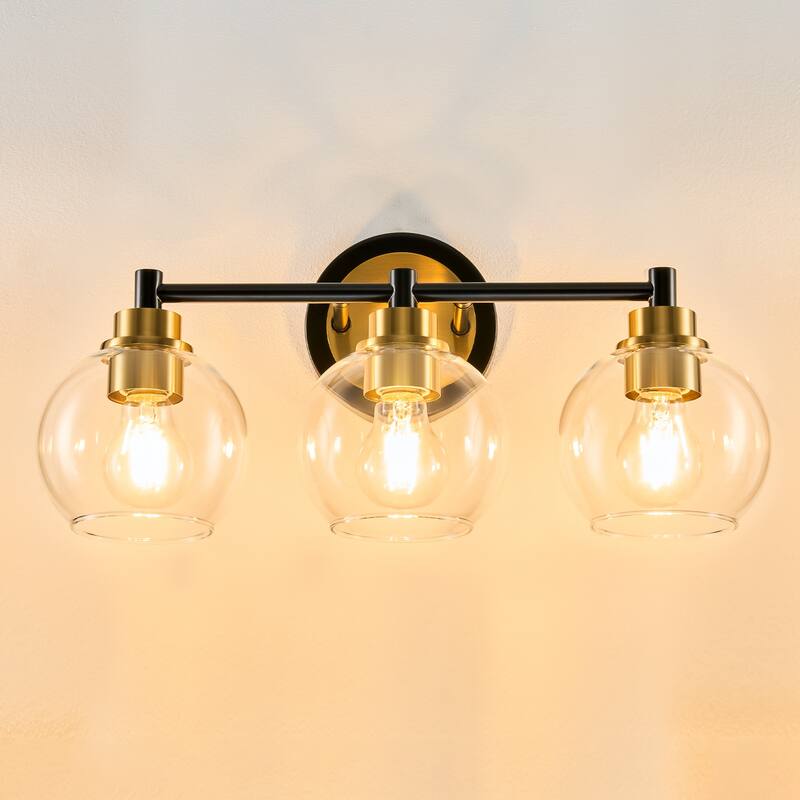 Dimmable Bathroom Vanity Light Globe Glass Shades