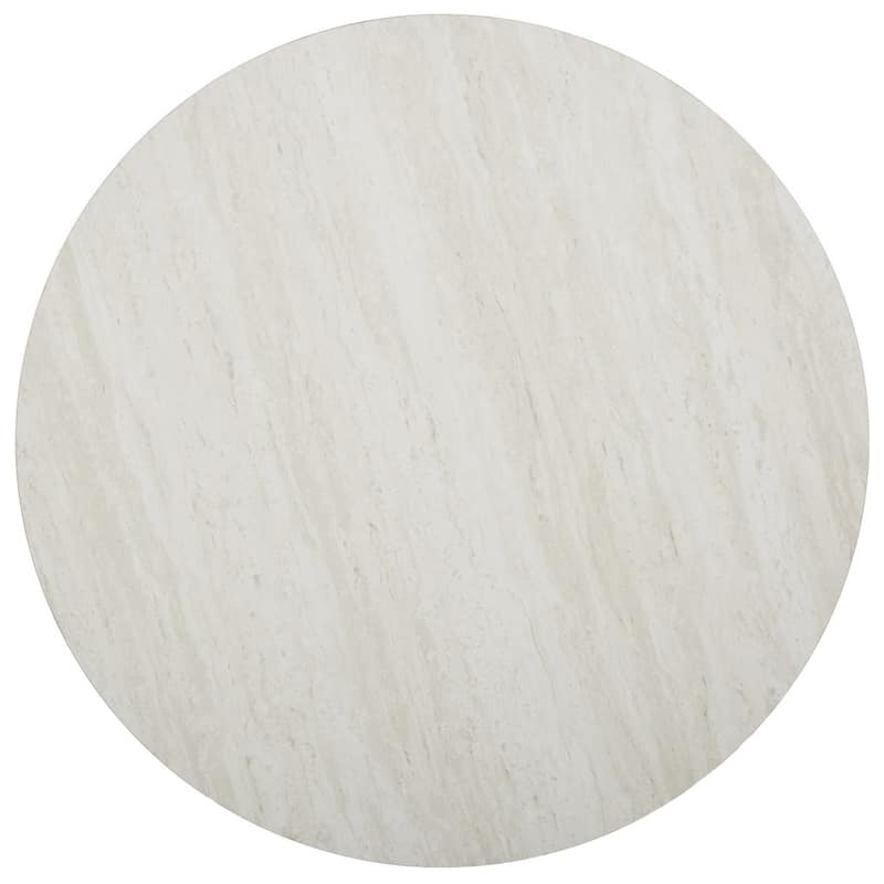 33" Round Coffee Table with Metal Base and Manufactured Wood Top - 33” x 33” x 17.75”