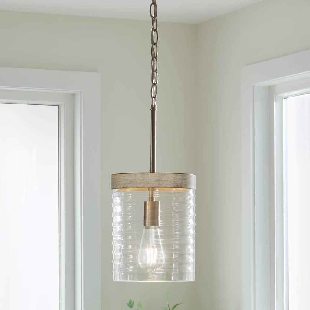 Kichler Lighting Maritime 1-Light Brushed Nickel Pendant Light