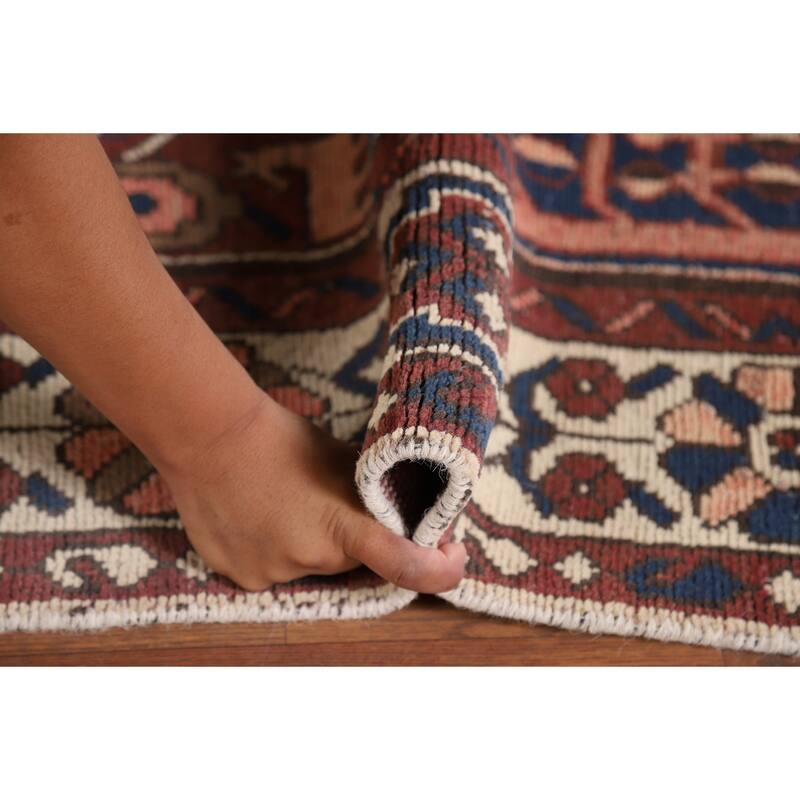 Garden Design Bakhtiari Vintage Persian Area Rug Handmade Wool Carpet - 6'9" x 10'3"