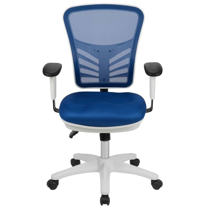 Mid-back Blue Mesh Adjustable Ergonomic Office Chair