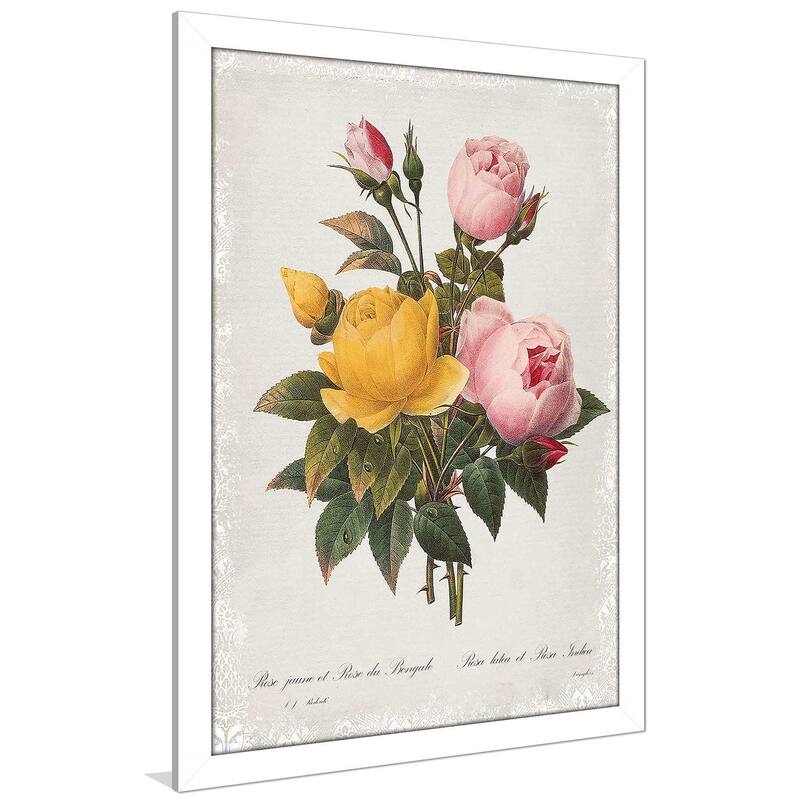 "Botanical Bouquet Roses" by Carol Robinson Print on Acrylic