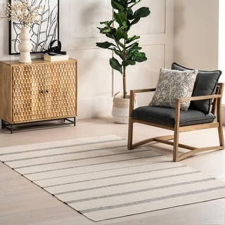 Nuloom Darina Casual Striped Cotton Area Rug