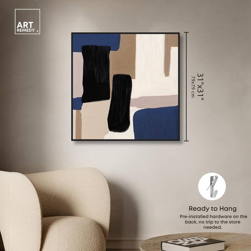 Blue Quietude I Canvas by Art Remedy