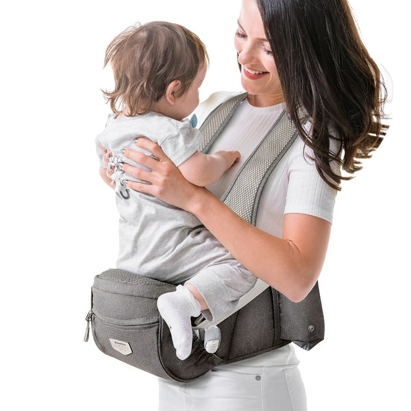 slide 2 of 5, Sunveno Two Shoulder Baby Carrier Grey