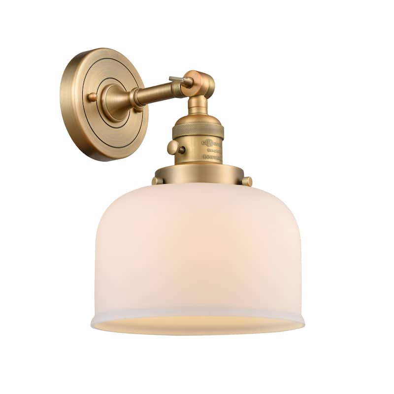 Innovations Lighting Large Bell Single Light 12" Tall Bathroom Sconce