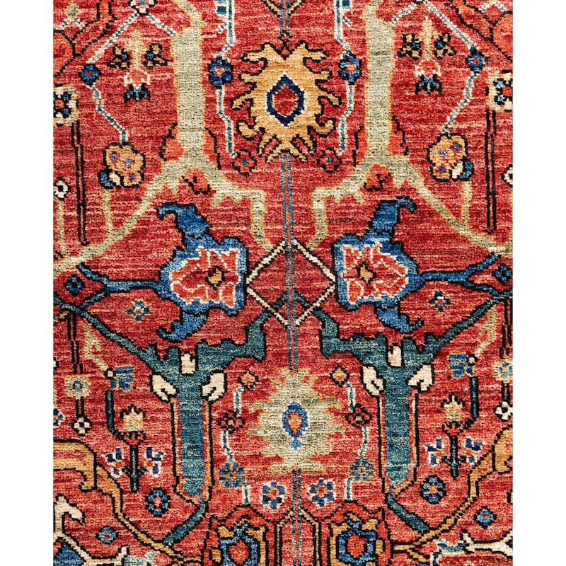 Serapi One-of-a-Kind Hand-Knotted Area Rug - Red - 8' 3" x 10' 0"