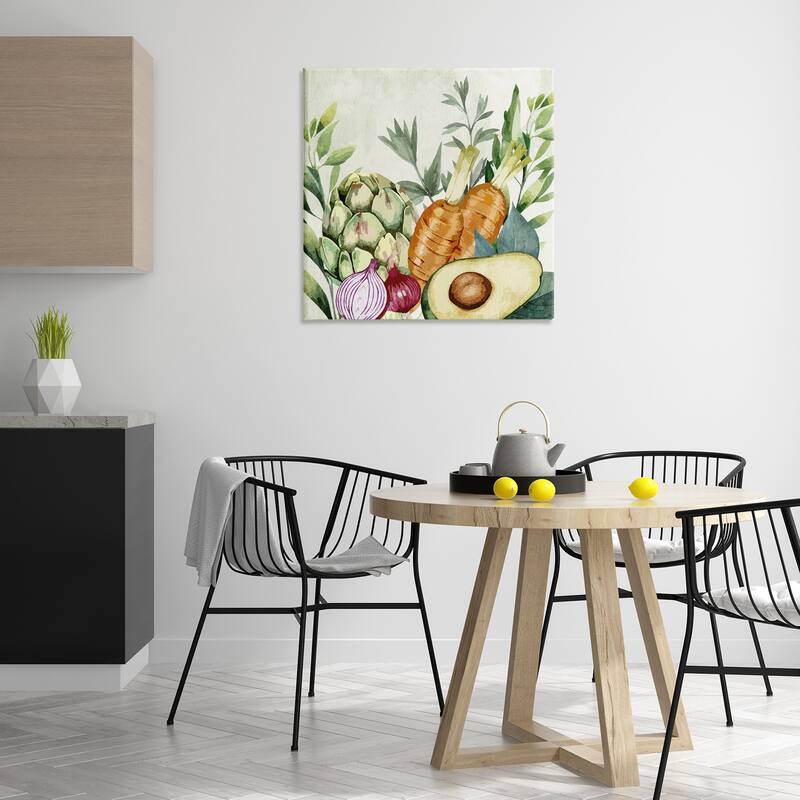 Stupell Organic Vegetable Harvest Canvas Wall Art Design By Kim Allen