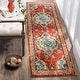 preview thumbnail 75 of 161, SAFAVIEH Monaco Lillie Boho Medallion Distressed Area Rug 2'2" x 10' Runner - Orange/Light Blue