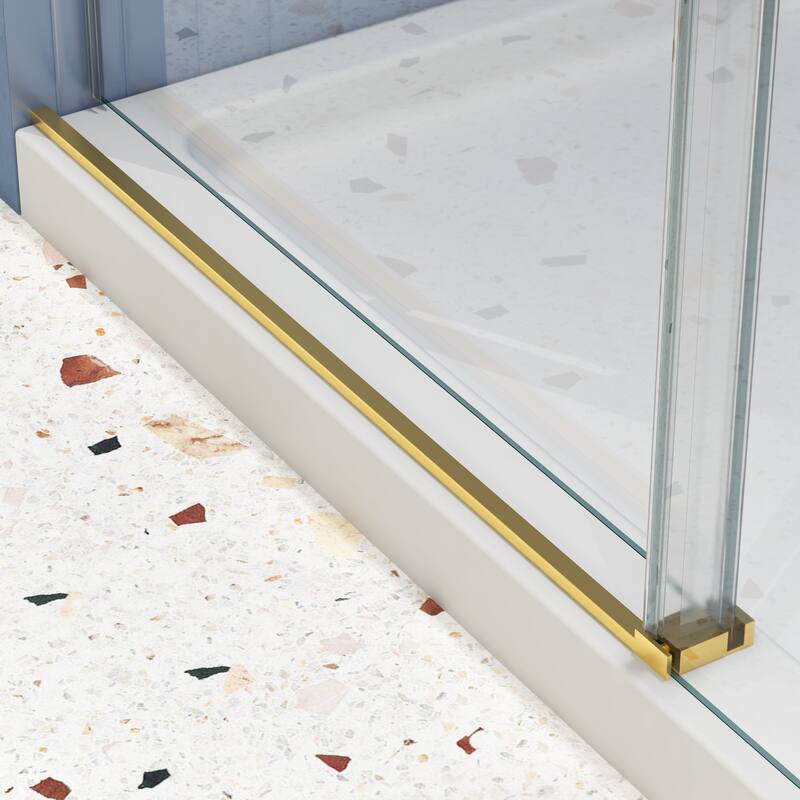 60"W x 74"H Frameless Single Sliding Shower Door with 5/16" Tempered Glass - 60'' x 74''