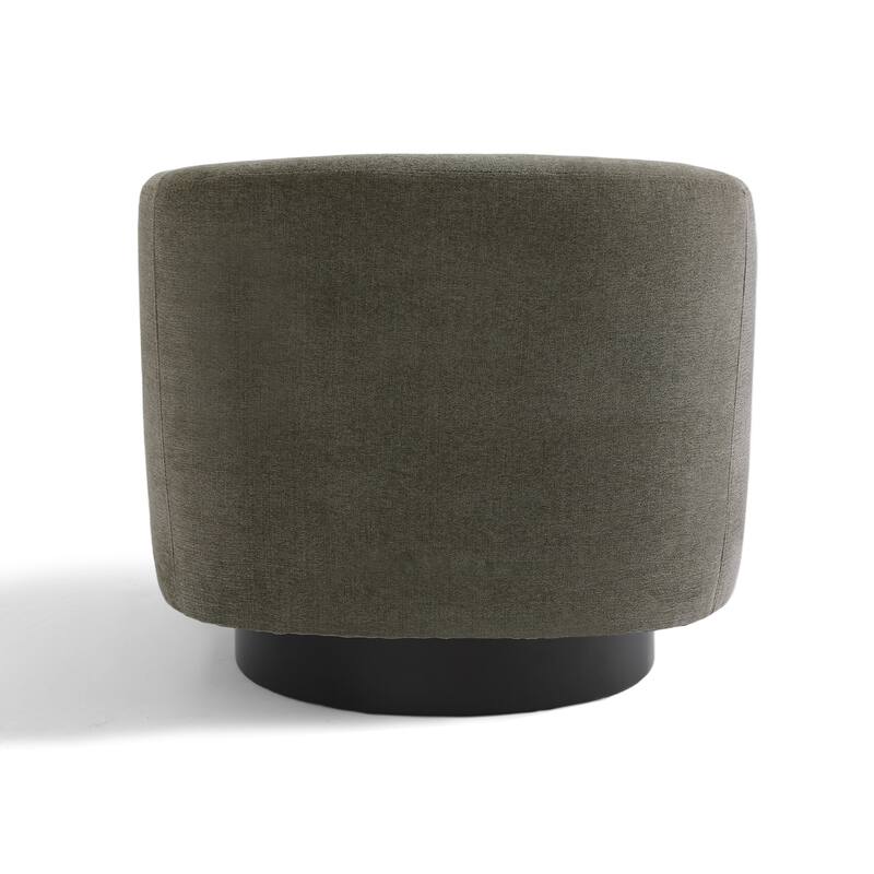 Modern Round Swivel Accent Chair Set of 2 Barrel Chair for Living Room