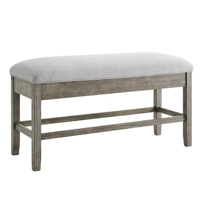 Steve Silver Garfield Driftwood Storage Counter Bench