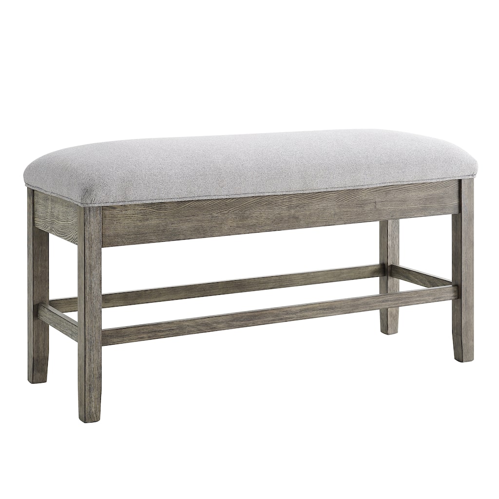 Steve Silver Garfield Driftwood Storage Counter Bench